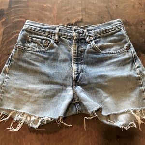 LEVIS 505 Capital E True Vintage 60s Cutoff Jeans
